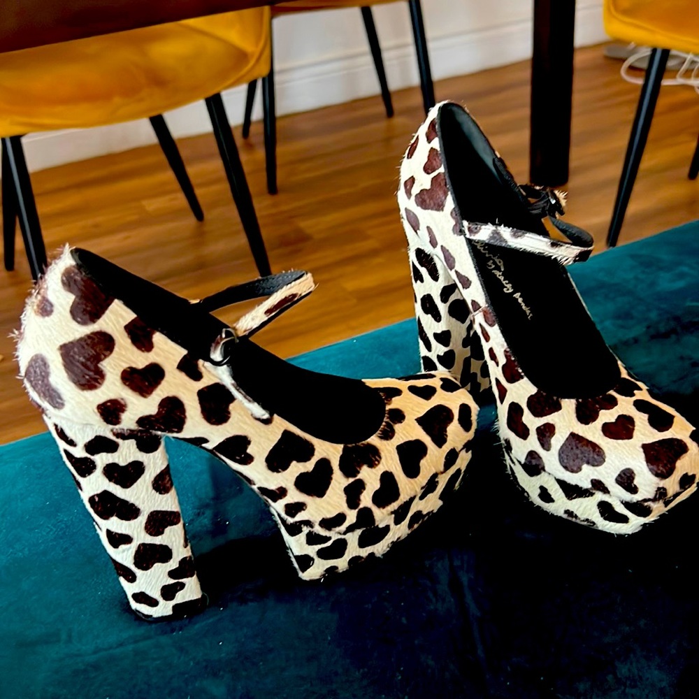 Alice + Olivia Pony hair platforms. Barely worn, excellent shape.